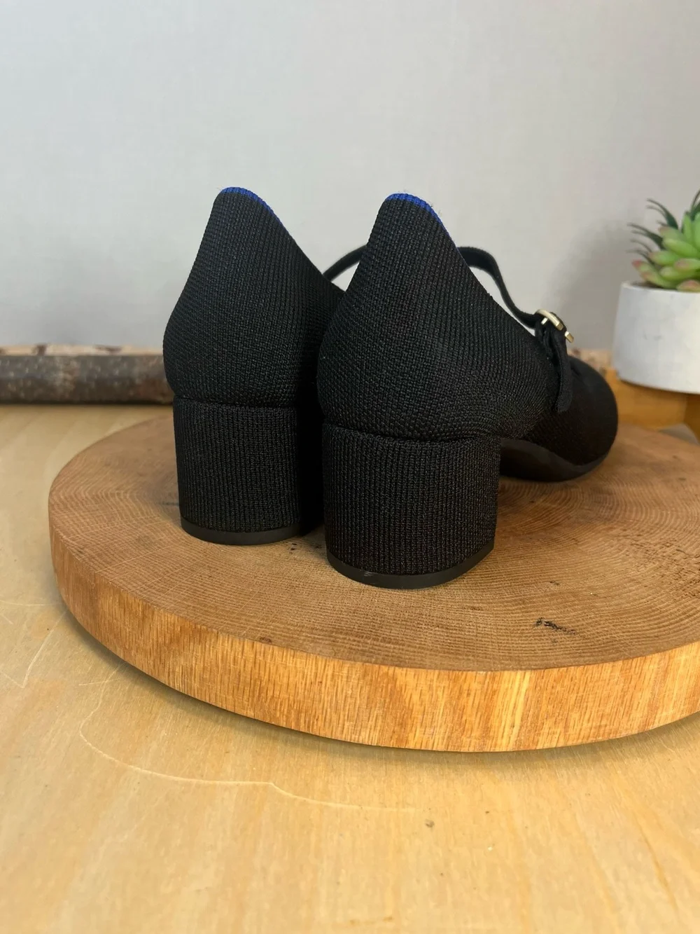 Rothy's Black Mary Jane Block Heels
